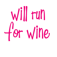 run for wine sign